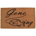 Decor Imports   Rectangular Gone Fishing Doormat 578PVC